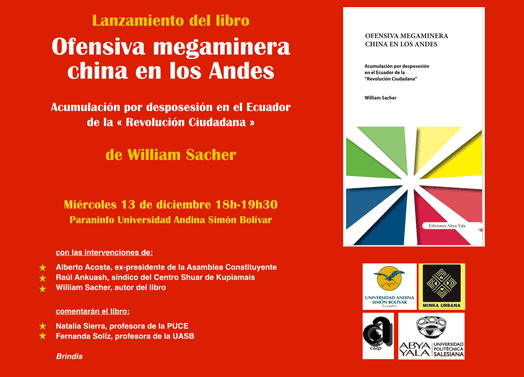 OFENSIVA MEGAMINERA EN LOS ANDES SE PRESENTA EN LA UASB