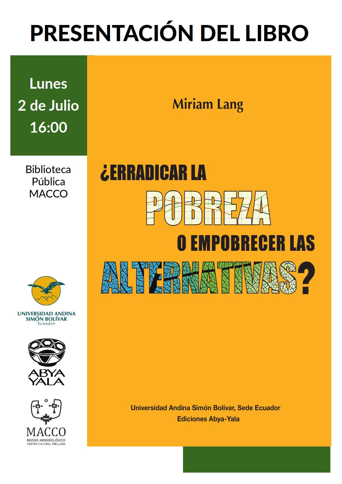 EL LIBRO ERRADICAR LA POBREZA SE PRESENTA EN ORELLANA