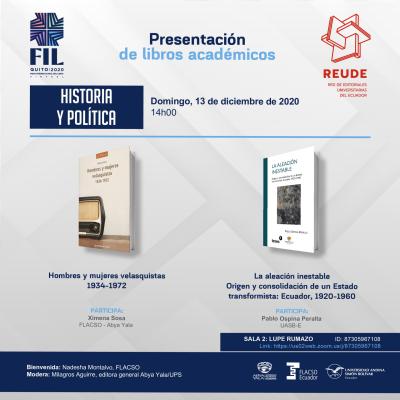 EDITORIALES UNIVERSITARIAS EN LA FERIA DEL LIBRO DE QUITO 2020