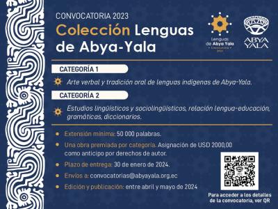 Convocatoria: Colección lenguas de Abya Yala